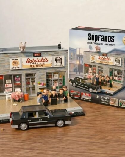 The Sopranos Satriale's Pork Store Building Block Set Collector's Edition