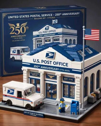 USPS 250th Anniversary Post Office Building Block Set 1775-2025 Collector's Edition